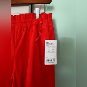 NWT Athleta Trekkie Parachute Pant in orange/red, size 12